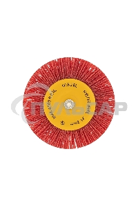 Щетка для дрели Denzel 100 мм, плоская, со шпилькой, нейлоновая щетина