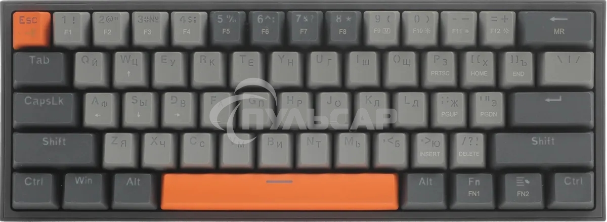 Клавиатура проводная REDRAGON Fizz RU,Rainbow,красные свитчи, механическая