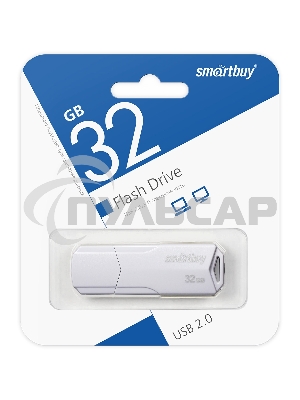 Флешка USB Smartbuy 32 Gb CLUE белый (SB32 GbCLU-W)