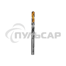 Сверло спиральное по металлу Denzel 8,5 x 117мм, Р6М5, Golden Tip, многогранная заточка