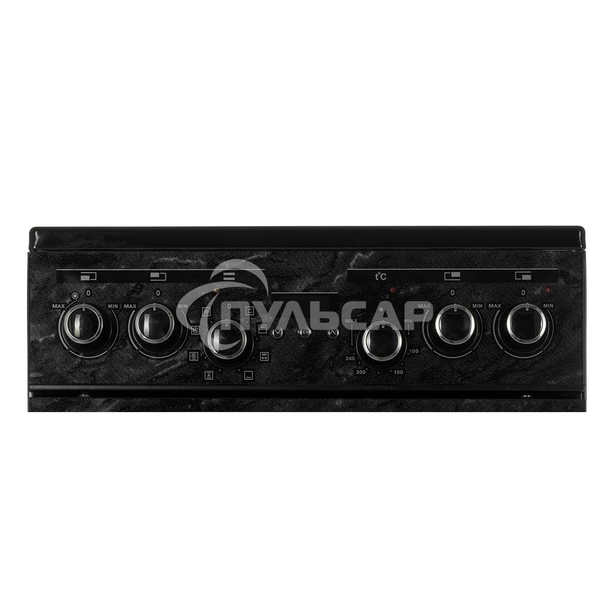 Плита электрическая Gefest ЭП Н Д 5560-03 0053 черный/мрамор, конфорок 4 электрических, духовка 55 л, 50 см x 85 см x 58.5 см