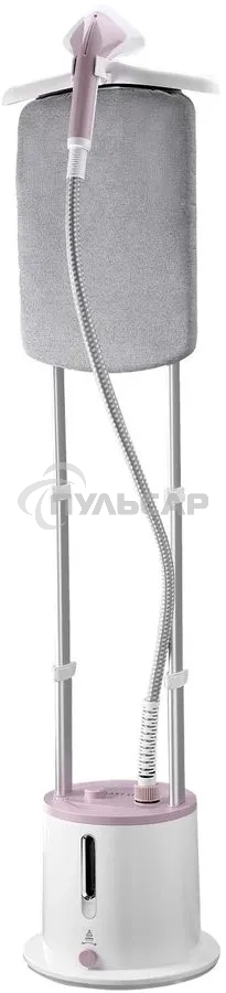 Отпариватель Galaxy Line GL 6216, белый с розовым, стационарный, 2200 Вт, объем контейнера для воды 1,7 л, 3 режима отпаривания