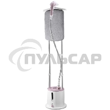 Отпариватель Galaxy Line GL 6216, белый с розовым, стационарный, 2200 Вт, объем контейнера для воды 1,7 л, 3 режима отпаривания Отпариватель Galaxy Line GL 6216, белый с розовым, стационарный, 2200 Вт, объем контейнера для воды 1,7 л, 3 режима отпаривания