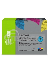 Картридж струйный Cactus CS-CC643 №121 многоцветный (9 мл.) для HP DJ D1663/D2563/D2663/D5563/F2423/F2483/F2493/F4213/F4275/F4283/F4583/PS C4683/C4783