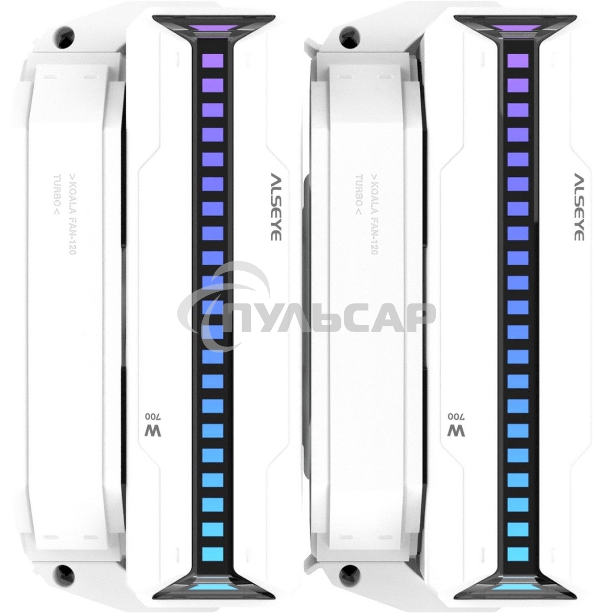 Кулер для процессора Alseye W700-W(USA) белый, 120 мм, алюминий/медь, 2200 об/мин, 35.3 дБ, 4 pin, 230 Вт, 159 мм