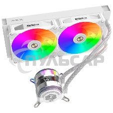 Жидкостная система охлаждения Alseye i240-W белый, 120 мм, алюминий/медь, 1800 об/мин, 36.2 дБ, 4 pin, 250 Вт