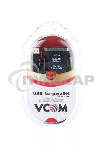 Кабель AM/LPT 1.8м VCOM Кабель-адаптер USB -> LPT (прямое подключение к LPT порту принтера), VUS7052