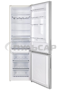 Холодильник Maunfeld MFF200NFBG бежевый двухкамерный 271/106л морозилка снизу, Total No Frost