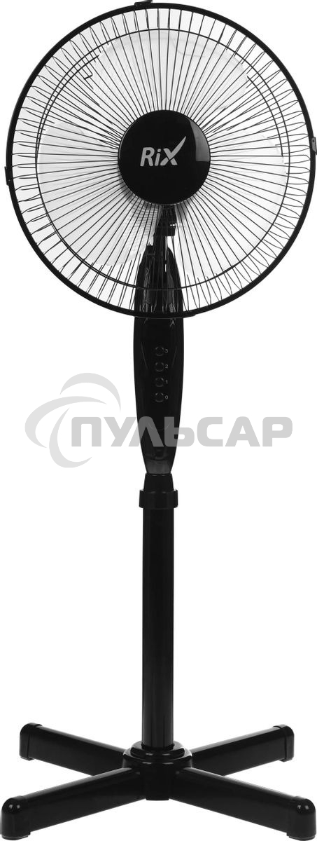 Вентилятор бытовой напольный Rix RSF-3000B, черный