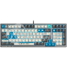 Клавиатура проводная A4Tech Bloody S98 Pixels Blue USB серый/бежевый