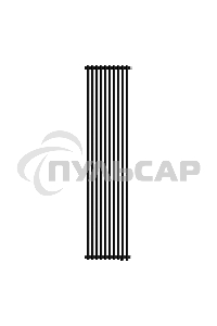 Дизайн-радиатор Royal Thermo Shift R22 VC2180 - 10 секц. RAL9005m