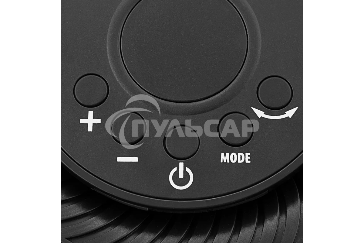 Тепловентилятор керамический Denzel DTFC-1200, черный, 600/1200 Вт, 12 м2, 3 режима, термостат