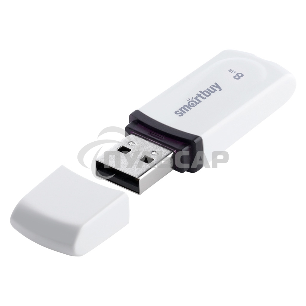 Флешка USB Smartbuy USB 2.0 8 Gb Smartbuy Paean белый