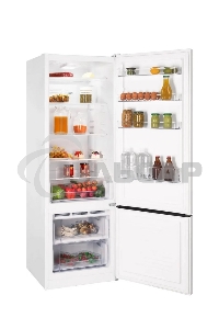 Холодильник Nordfrost NRB 124 W белый двухкамерный 238/70 л морозилка снизу