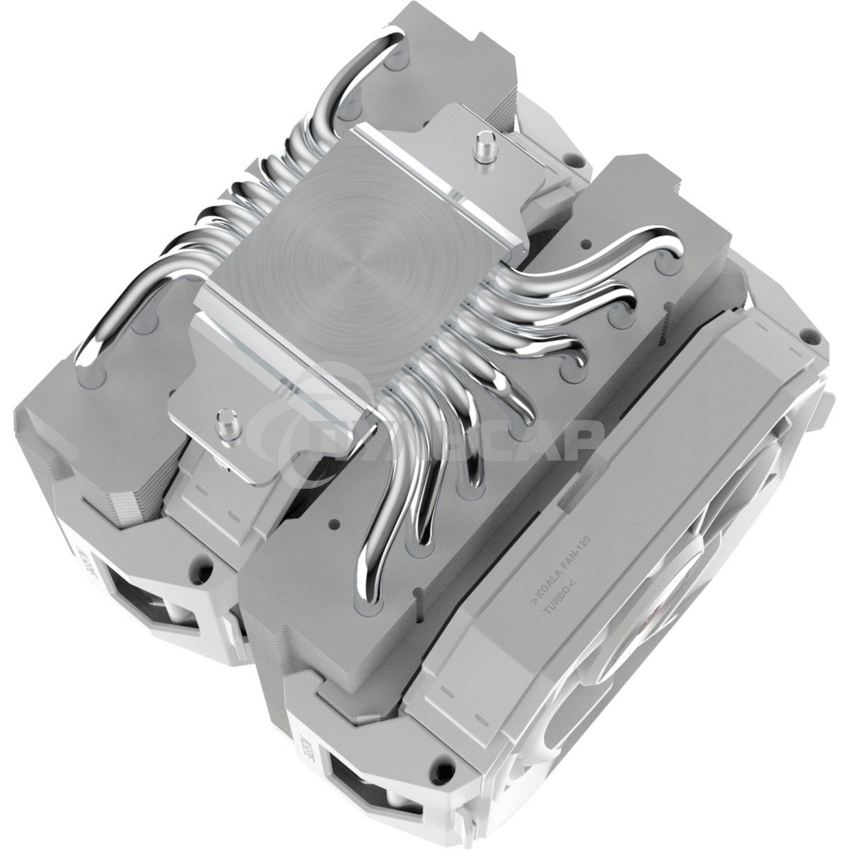 Кулер для процессора Alseye W700-W(USA) белый, 120 мм, алюминий/медь, 2200 об/мин, 35.3 дБ, 4 pin, 230 Вт, 159 мм