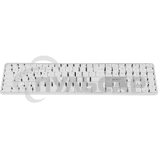 Клавиатура беспроводная Acer OKR301 (ZL.KBDEE.015), USB, Bluetooth/Радиоканал, белый/серебристый