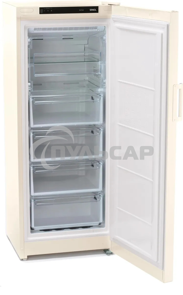 Морозильная камера Stinol STZ 150 EF, бежевый, 204 л, 4 ящика, 2 полки