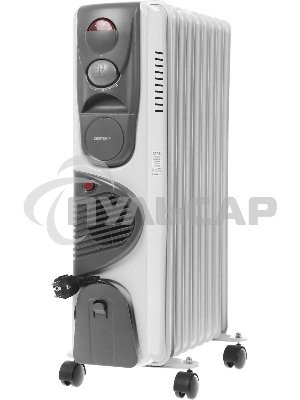 Обогреватель масляный Centek CT-6203-9 (9 секций) белый, 2400 Вт, 20 м2, 3 режима, термостат