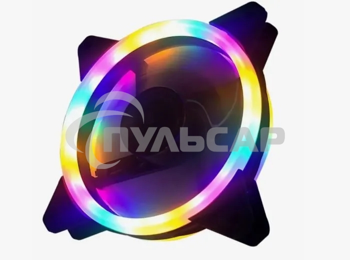 Вентилятор для корпуса Gembird D12025S12L-CF черный, 120 мм, 1200 об/мин, 20.5 дБ, 3 pin