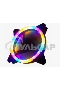 Вентилятор для корпуса Gembird D12025S12L-CF черный, 120 мм, 1200 об/мин, 20.5 дБ, 3 pin