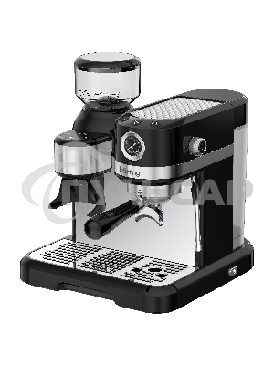 Кофемашина автоматическая Korting KCM 1015 N Ottimo черный/серебристый, исп. кофе - зерновой, 1500 Вт, 19 бар