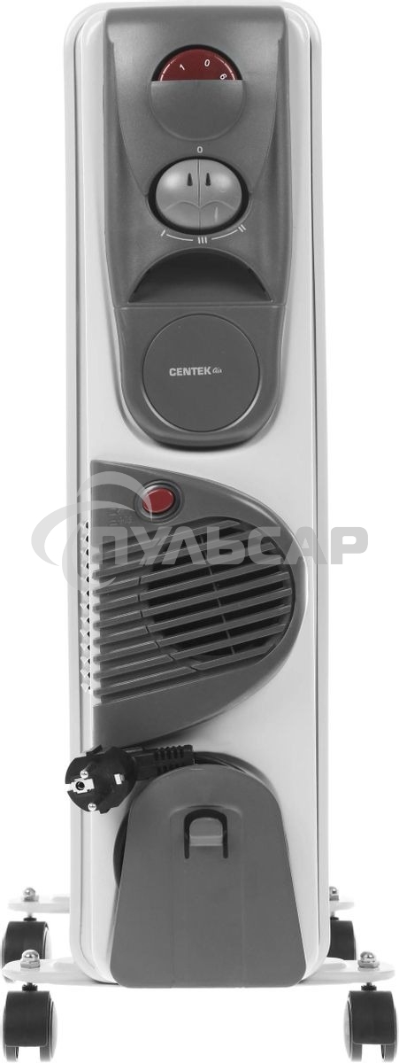 Обогреватель масляный Centek CT-6203-9 (9 секций) белый, 2400 Вт, 20 м2, 3 режима, термостат