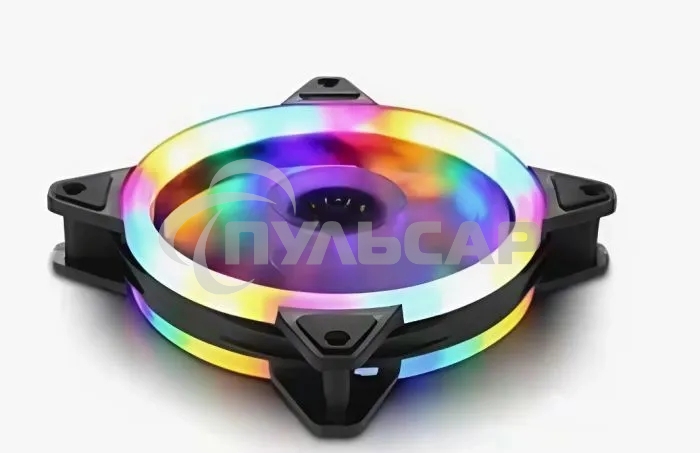 Вентилятор для корпуса Gembird D12025S12L-CF черный, 120 мм, 1200 об/мин, 20.5 дБ, 3 pin