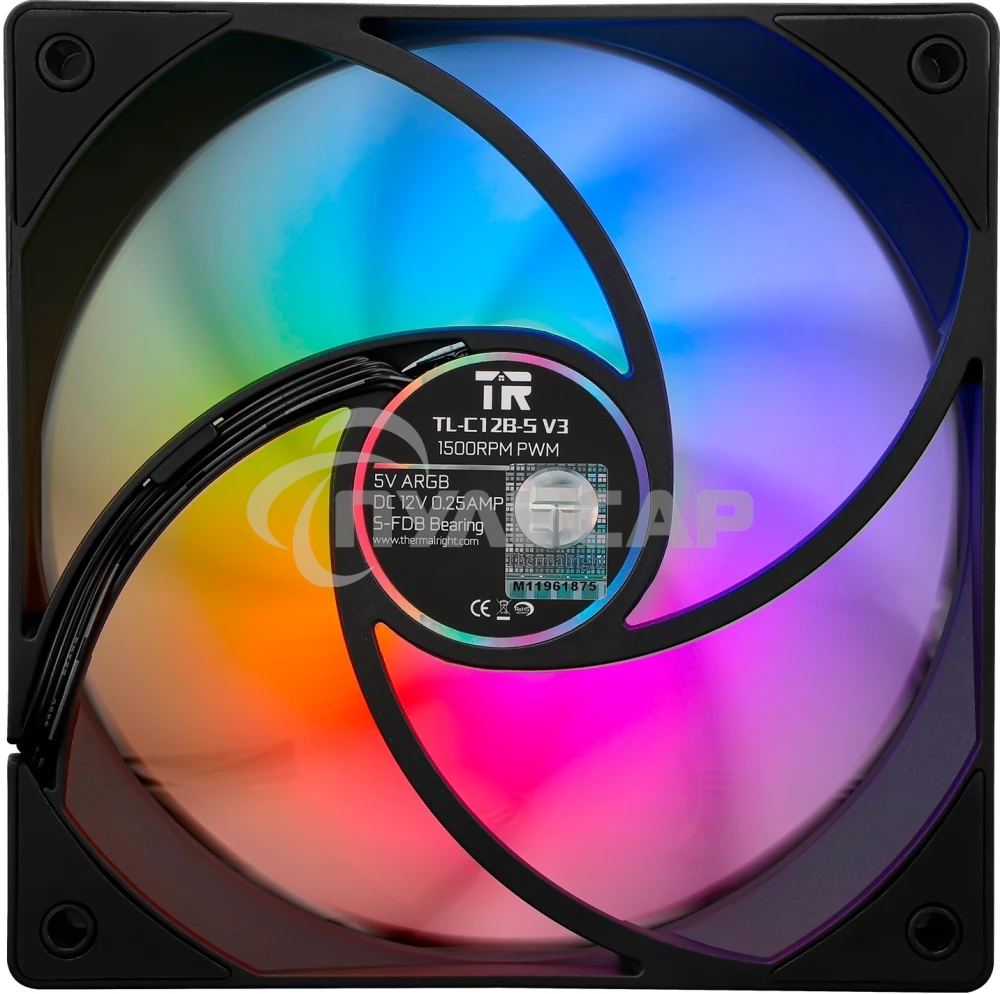 Комплект вентиляторов для корпуса Thermalright Fan TL-C12B-S V3 X3 ARGB 120мм/ 3 pack/ PWM/ S-FDB Bearing