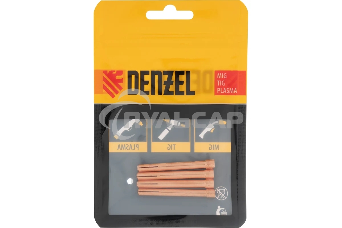 Набор цанг для электрода 1,6мм, 2,0мм, 2,4мм, 3,2 мм Denzel