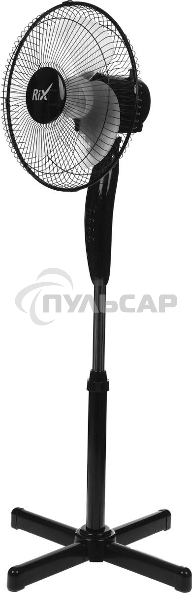 Вентилятор бытовой напольный Rix RSF-3000B, черный