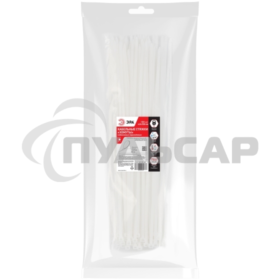 Хомут кабельный 4.8х250 NO-225-158 белый (уп.100 шт) Эра Б0065964