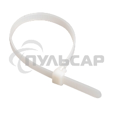 Хомут кабельный 4.8х400 нейл. бел. (уп.100шт) ИЭК UHH31-D048-400-100