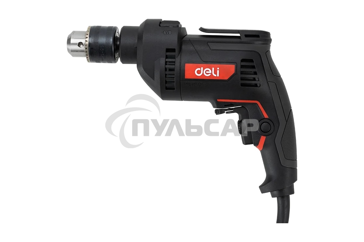 Дрель Deli DE-CZ13-1E, 680Вт, сетевая, ударная