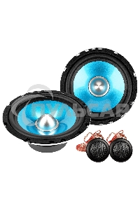 Колонки автомобильные Ural Бирюза АС-Б1627К, 140Вт, 92дБ, 4Ом, 16.5см, (6 1/2дюйм), 4шт, компонентные, двухполосные