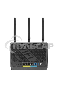 Маршрутизатор ASUS RT-BE86U, черный/красный, 90IG08W0-MO9A0V