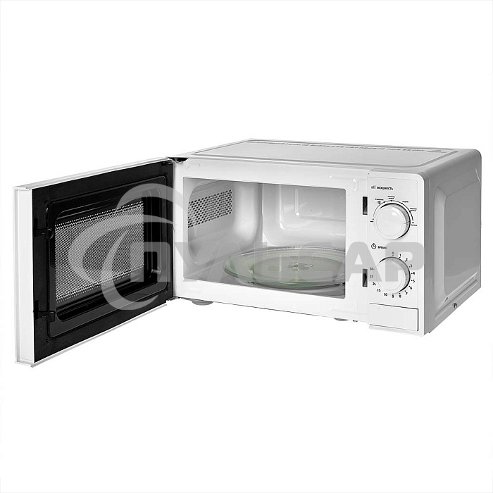 Микроволновая печь DELTA DL-84L20 белый, 20 л, 700 Вт, переключатели - поворотный механизм