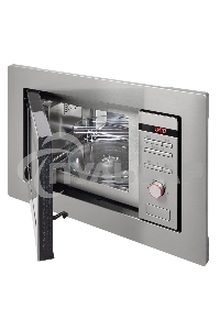 Микроволновая печь встраиваемая Hansa AMM20BEIH нержавеющая сталь, 20 л, 800 Вт, переключатели - кнопки/поворотный механизм