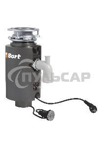 Измельчитель пищевых отходов Bort TITAN 4000 390 Вт; 4,2 кг/мин; 2800 об/мин; 1200 мл; Металл ; набор аксессуаров 4 шт [91275769] 91275769