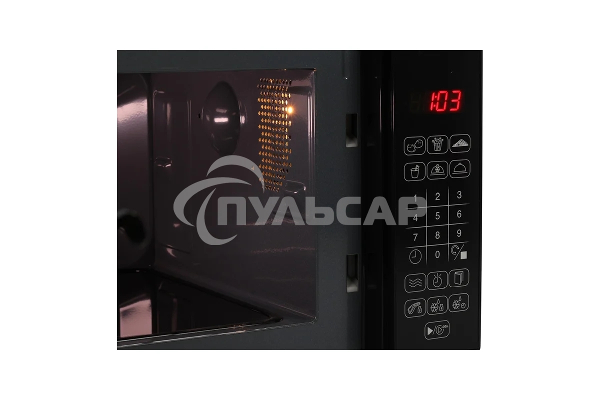 Микроволновая печь OURSSON MD2043G/BL черный, 20 л, 700 Вт, переключатели - сенсор