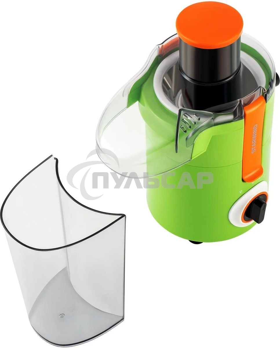 Соковыжималка центробежная Starwind SJ2236 500Вт рез.сок.:400мл. зеленый/белый