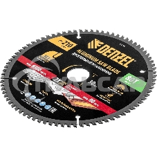 Пильный диск по алюминию Denzel ф210 х 30 мм, 80 зубьев 733787