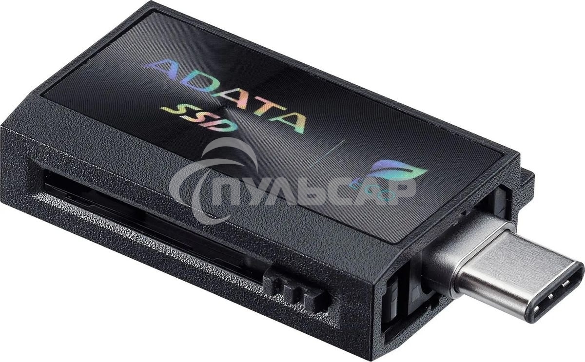 Внешний SSD ADATA SC730, 1TB, USB 3.2 Gen 2 Type-A/Type-C, R/W 600/600, черный
