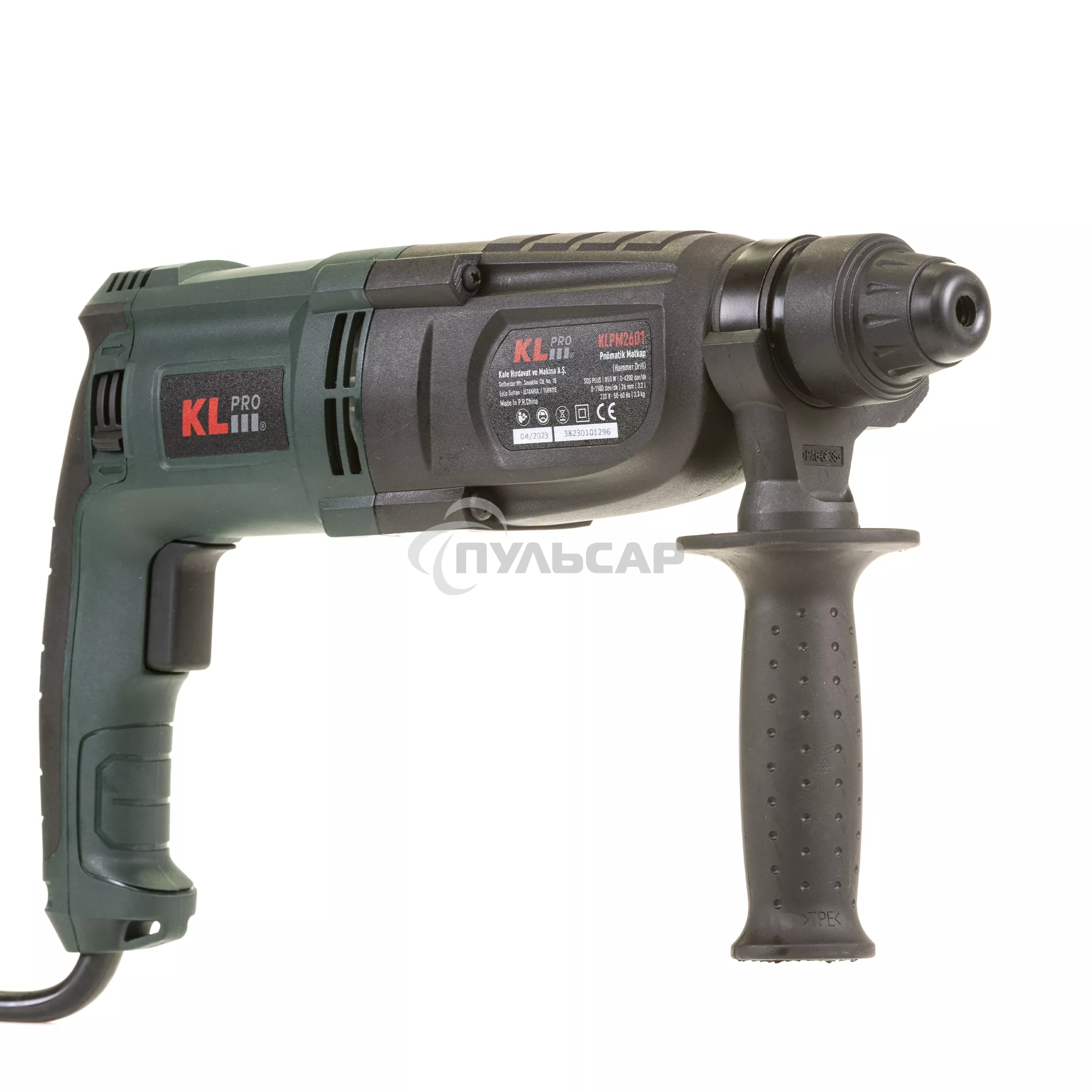 Профессиональный перфоратор KLPRO KLPM2601 (сеть, 850Вт, SDS Plus, 3,2Дж, 4200уд/мин)