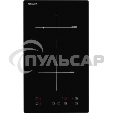 Индукционная варочная панель Домино Weissgauff HI 32, 30 см, индукционная, стеклокерамика, сенсорное управление, индикация степени нагрева, таймер, блокировка от детей, автоотключение, черная