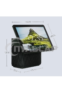 Умная колонка с дисплеем Яндекс Станция Дуо Макс, Zigbee, 60Вт, с голосовым ассистентом Алиса на YaGPT, зеленый
