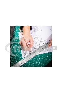 Линейка стальная Deli DL8050Y 500мм нержавеющая сталь