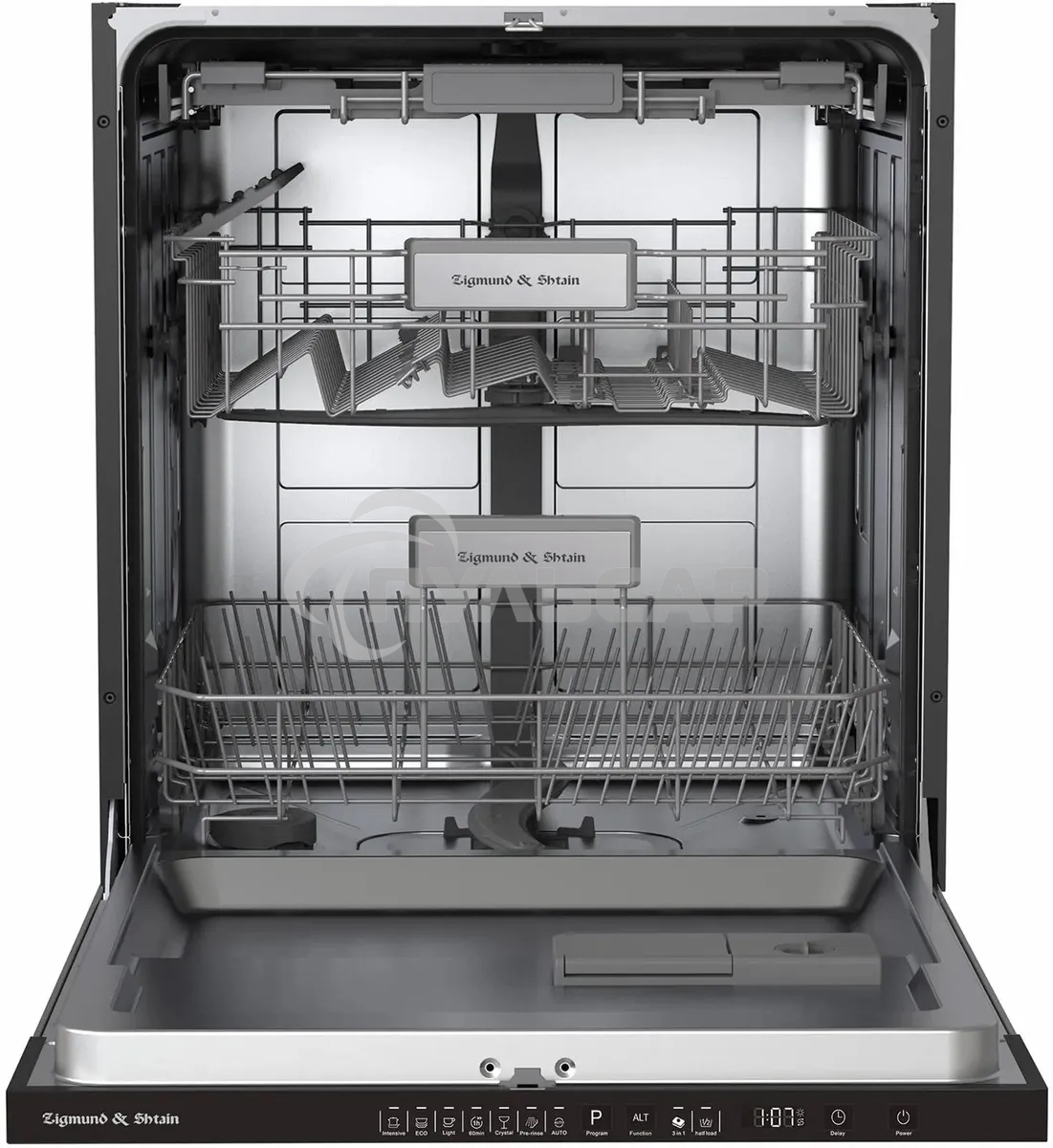 Встраиваемая посудомоечная машина Zigmund & Shtain DW 308.6, черный, 59.6 см, 14 компл., 49 дБ, класс A++