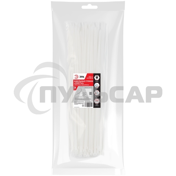Хомут кабельный 4.8х300 NO-225-159 белый (уп.100 шт) Эра Б0065998