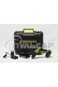 Дрель-шуруповерт GREENWORKS 3704007UA, Аккумуляторная, 24В
