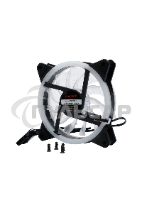 Вентилятор для корпуса Gembird D12025S12L-R черный, 120 мм, 1200 об/мин, 20.5 дБ, 3 pin